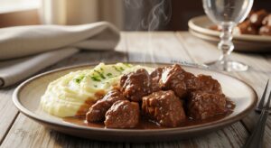 Carne de Panela com Batatas Cremosas: O Segredo da Vovó para Conquistar a Família!